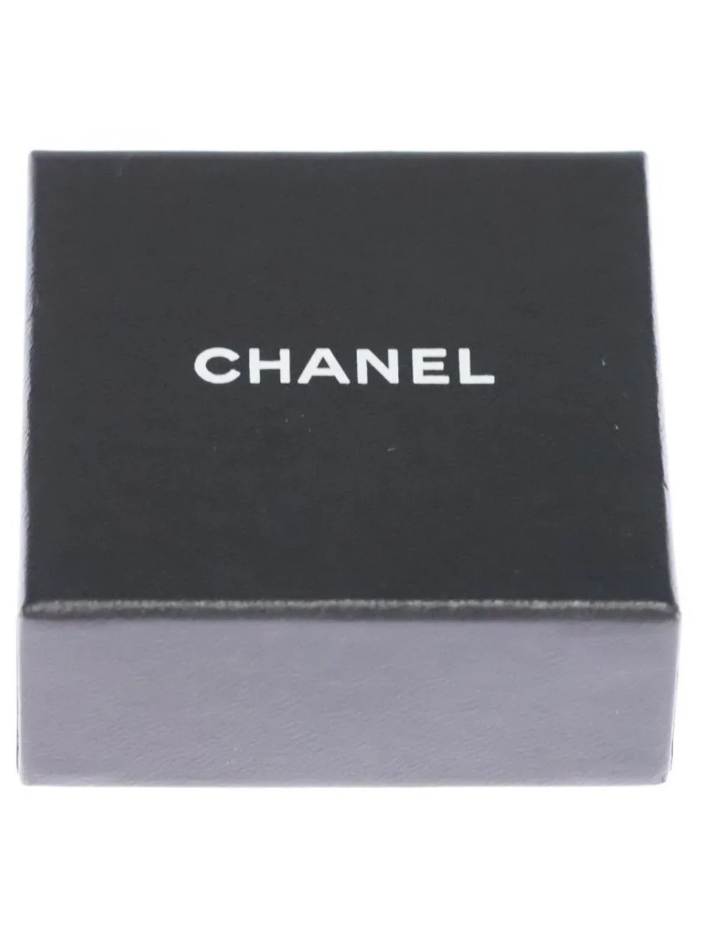 Chanel CC Logo Acorn Motif Earrings Silver Yellow